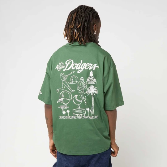 Zdjęcie produktu MLB Baseball Graphic Os Tee Los Angeles Dodgers Cig New Era zielony