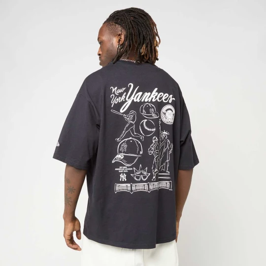 Zdjęcie produktu MLB Baseball Graphic Oversized Tee New York Yankees New Era czarny