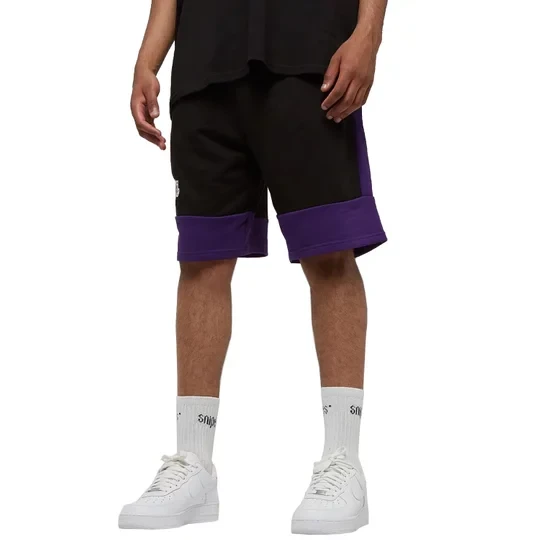 Zdjęcie produktu New Era NBA Colour Block Short Lakers 60416375, Męskie, Czarne, spodenki, bawełna, rozmiar: L