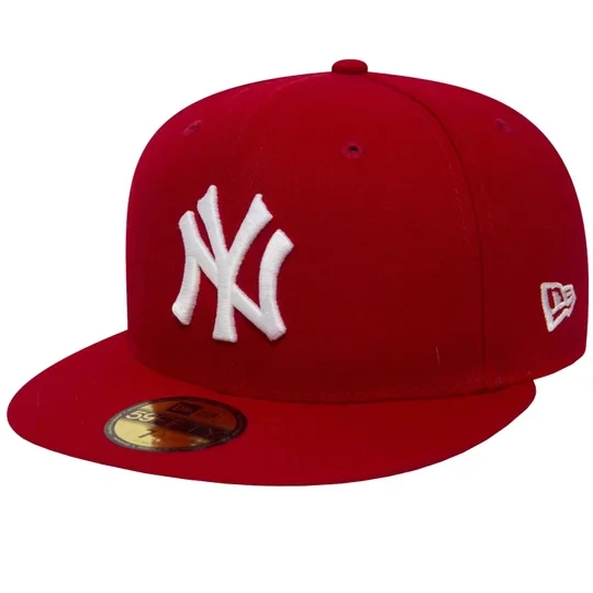 Zdjęcie produktu New Era New York Yankees MLB Basic Cap 10011573, Męskie, Czerwone, czapki z daszkiem, poliester, rozmiar: 7 1/4
