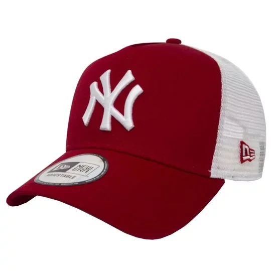 Zdjęcie produktu New Era New York Yankees MLB Clean Cap 11588488, Damskie, Czerwone, czapki z daszkiem, poliester, rozmiar: OSFA