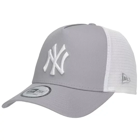 Zdjęcie produktu New Era New York Yankees MLB Clean Trucker Cap 11588490, Męskie, Szare, czapki z daszkiem, poliester, rozmiar: OSFA
