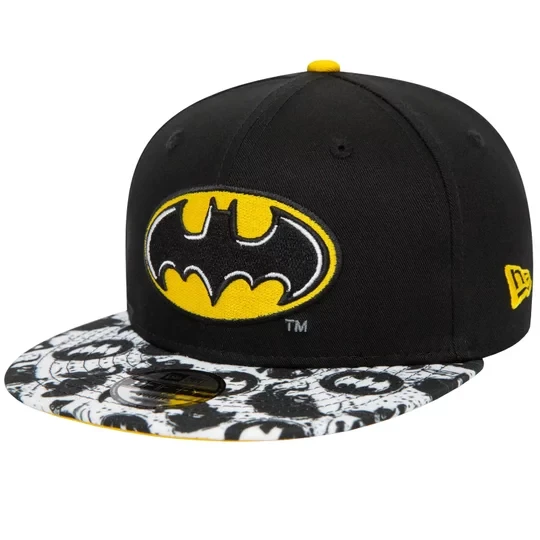 Zdjęcie produktu New Era Super Aop 950 Batman Kids Cap 60435024, Dla chłopca, Czarne, czapki z daszkiem, bawełna, rozmiar: CHILD