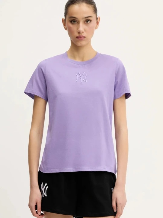 Zdjęcie produktu New Era t-shirt bawełniany fioletowy