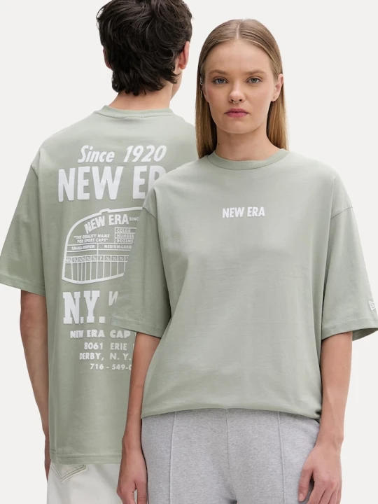 Zdjęcie produktu New Era T-shirt bawełniany GRAPHIC BP OS zielony