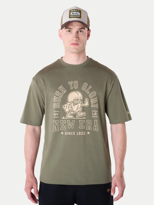 Zdjęcie produktu New Era T-Shirt Football Graphic 60596409 Zielony Regular Fit
