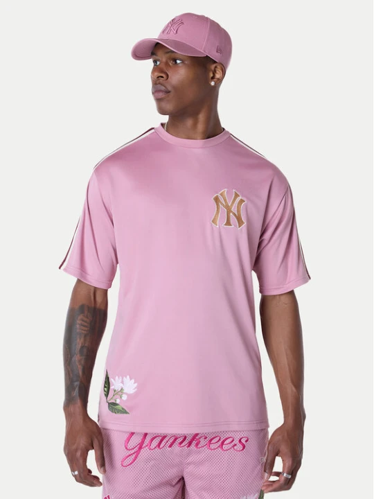 Zdjęcie produktu New Era T-Shirt New York Yankees MLB Floral 60596338 Różowy Regular Fit