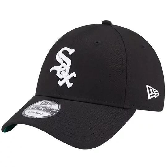 Zdjęcie produktu New Era Team Side Patch 9FORTY Chicago White Sox Cap 60364393, Męskie, Czarne, czapki z daszkiem, poliester, rozmiar: OSFM