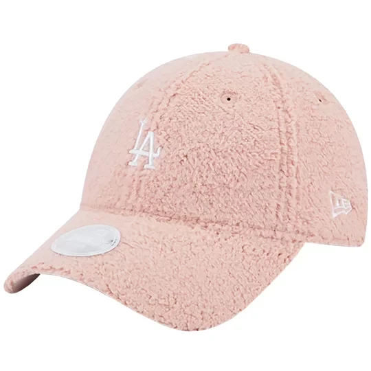 Zdjęcie produktu New Era Wmns 9FORTY Teddy Los Angeles Dodgers Cap 60364303, Damskie, Różowe, czapki z daszkiem, poliester, rozmiar: OSFM