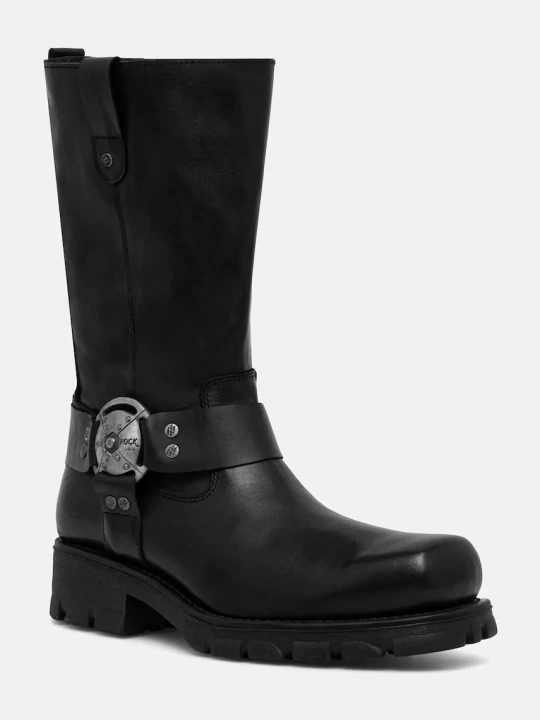 Zdjęcie produktu New Rock botki skórzane Itali Negro, Motorcycle Negro