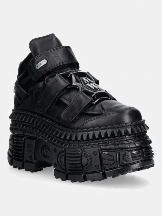 Zdjęcie produktu New Rock CRUST NEGRO NEGRO, TANK CASCO buty damskie skórzane czarny