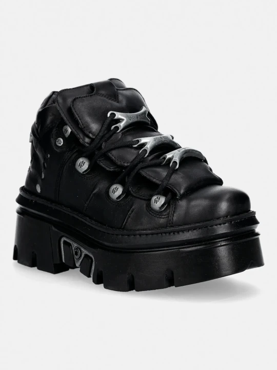Zdjęcie produktu New Rock sneakersy skórzane CRUST NEGRO, REACTOR NEGRO E14 casco CON