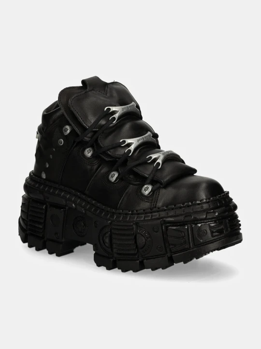 Zdjęcie produktu New Rock sneakersy skórzane CRUST NEGRO + TANK CASCO NEGRO