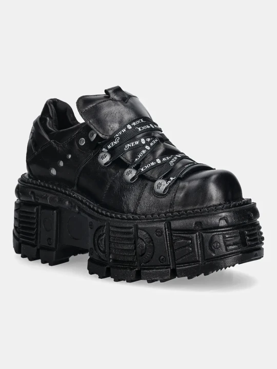 Zdjęcie produktu New Rock sneakersy skórzane ITALI NEGRO, TANK NE