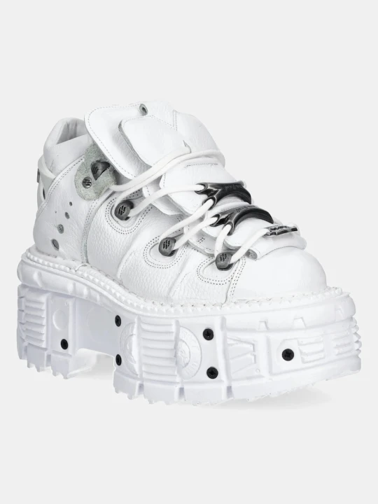 Zdjęcie produktu New Rock sneakersy skórzane NAPA BLANCA + IMPERFECT TANK BLANCO TORNILLOS