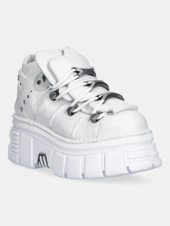 Zdjęcie produktu New Rock sneakersy skórzane Napa Blanca, Tower Blanco E14 + Lateral biały