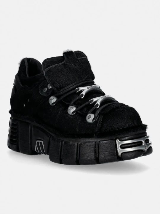 Zdjęcie produktu New Rock sneakersy zamszowe PELO NEGRO, TOWER NEGRO ACERO + lateral + p
