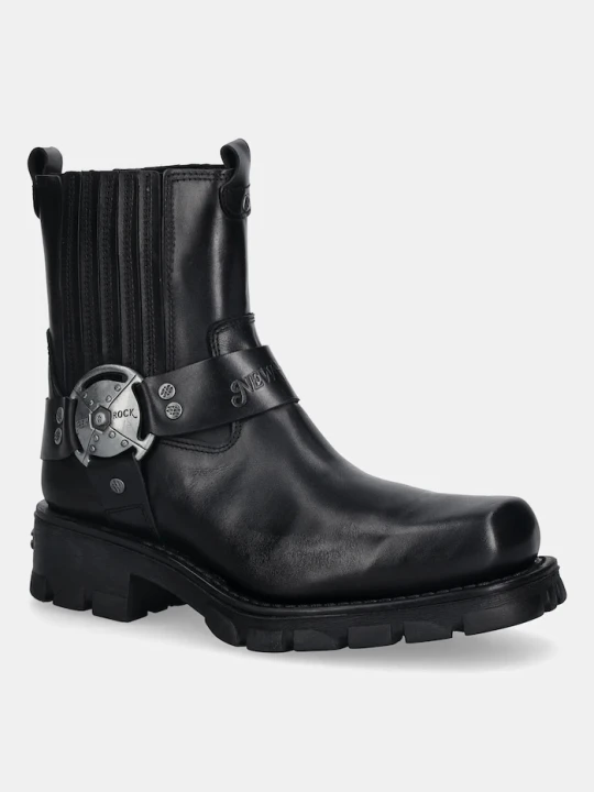 Zdjęcie produktu New Rock sztyblety skórzane Itali Negro, Motorcycle Negro czarny