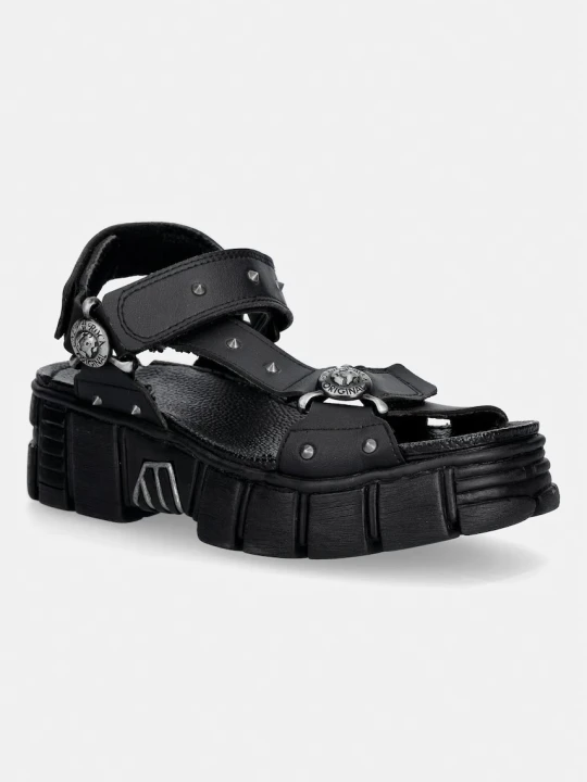 Zdjęcie produktu New Rock VEGAN NEGRO, TOWER CASCO NEGRO LATERAL sandały na platformie damskie