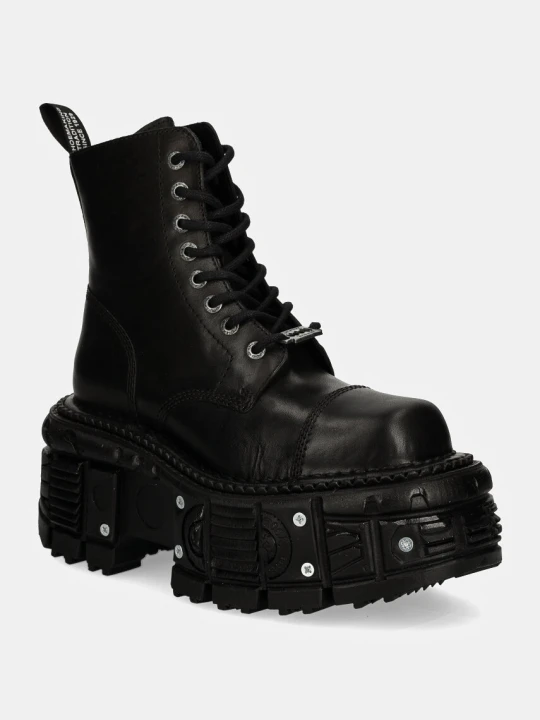 Zdjęcie produktu New Rock workery skórzane CRUST NEGRO IMPERFECT TANK NEGRO TORNILLOS