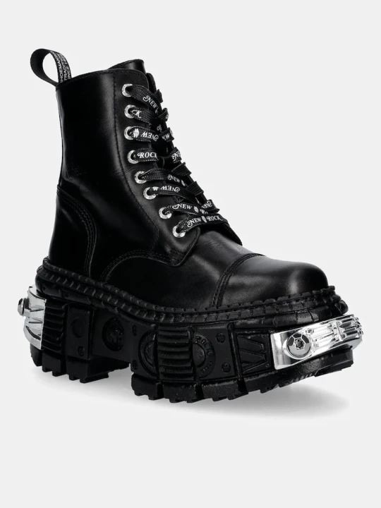 Zdjęcie produktu New Rock workery skórzane CRUST NEGRO, TANK CASCO NEGRO POWER * czarny