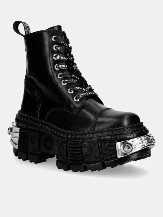 Zdjęcie produktu New Rock workery skórzane CRUST NEGRO, TANK CASCO NEGRO POWER *