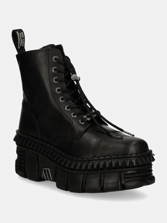 Zdjęcie produktu New Rock workery skórzane CRUST NEGRO + TOWER CASCO NEGRO czarny