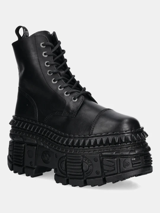 Zdjęcie produktu New Rock workery skórzane czarny
