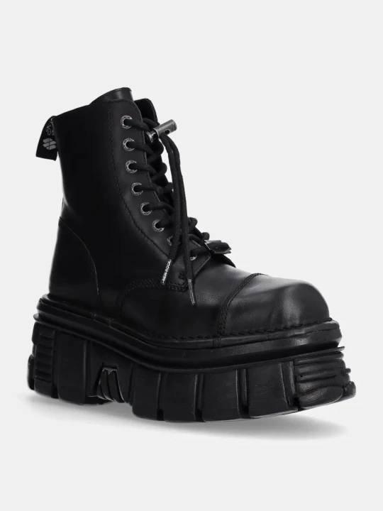 Zdjęcie produktu New Rock workery skórzane Nomada Negro + Tower Negro Lateral E-14