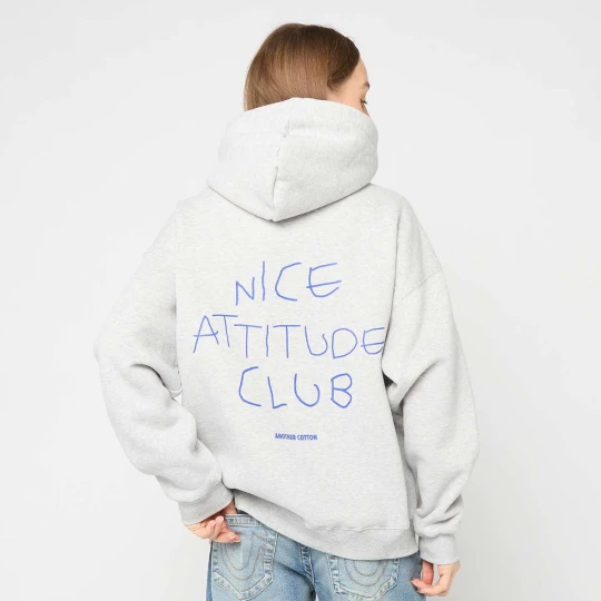 Zdjęcie produktu Nice Attitude Club Oversized Hoodie Another Cotton Lab szary