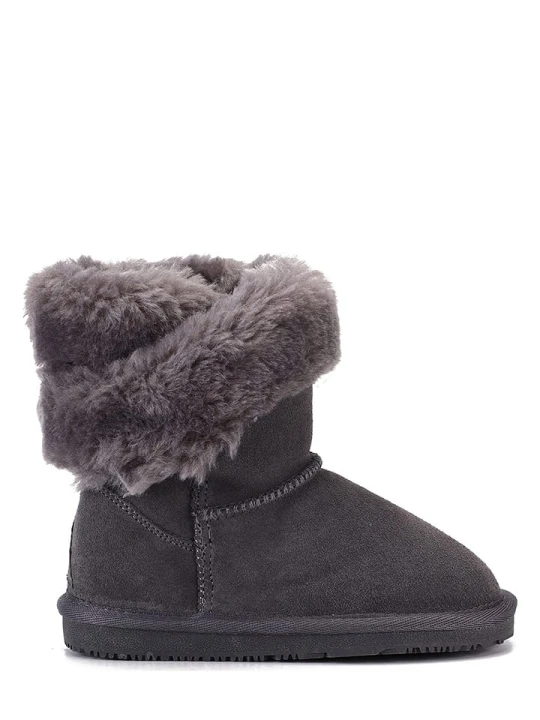 Zdjęcie produktu NICEBAY Skórzane botki "Cuore" w kolorze antracytowym rozmiar: 24