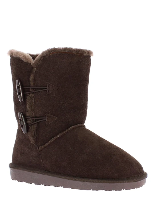 Zdjęcie produktu NICEBAY Skórzane botki zimowe "Branch" w kolorze brązowym rozmiar: 37