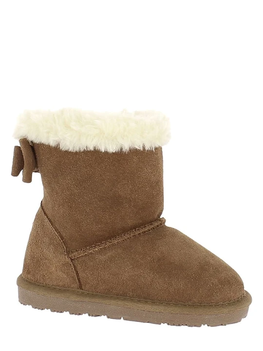 Zdjęcie produktu NICEBAY Skórzane botki zimowe "Elwha" w kolorze jasnobrązowym rozmiar: 26