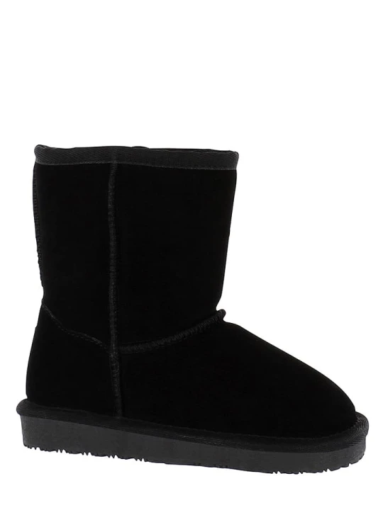 Zdjęcie produktu NICEBAY Skórzane botki zimowe "Gauze" w kolorze czarnym rozmiar: 31