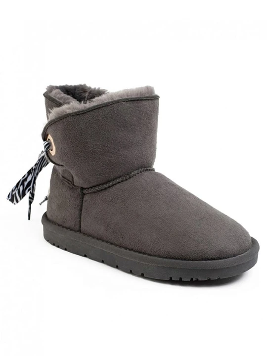 Zdjęcie produktu NICEBAY Skórzane botki zimowe "Ritchi" w kolorze szarym rozmiar: 35