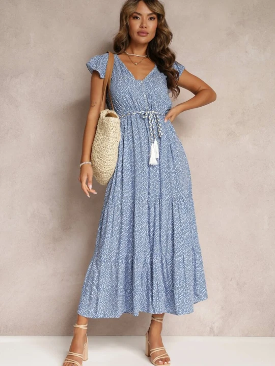 Zdjęcie produktu Niebieska Sukienka Tudielle R&f Fashion
