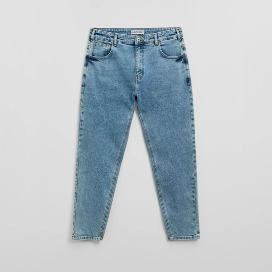 Zdjęcie produktu Niebieskie jeansy carrot fit House
