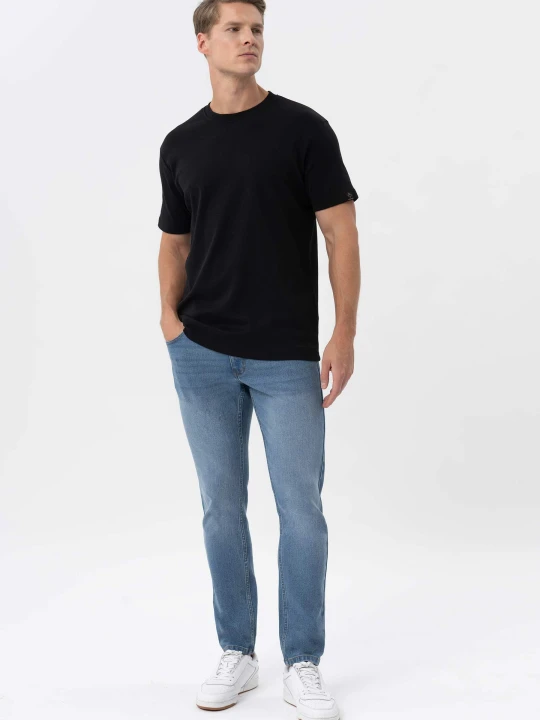 Zdjęcie produktu Niebieskie jeansy, Slim Fit, D-DEXTER 53 Volcano