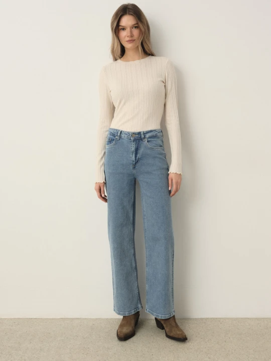 Zdjęcie produktu Niebieskie jeansy straight Greenpoint