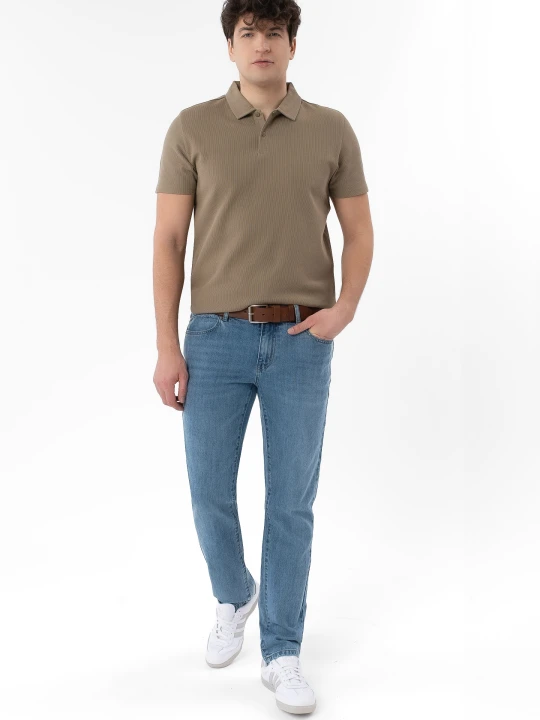 Zdjęcie produktu Niebieskie jeansy, Straight Leg, D-LEON 57 Volcano
