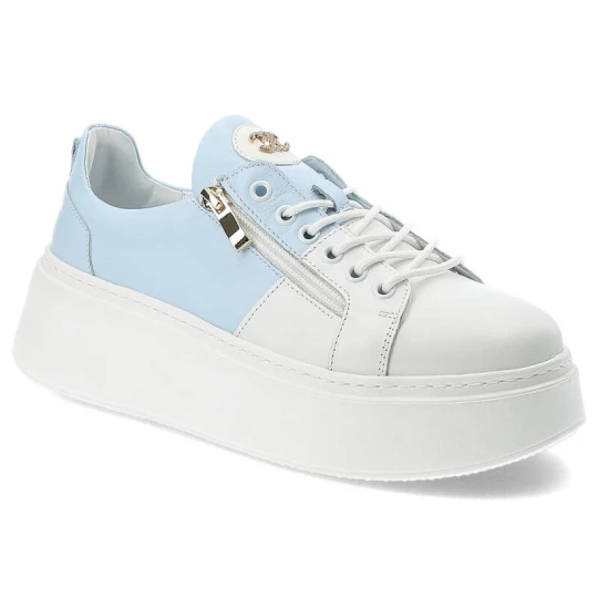 Zdjęcie produktu Niebieskie Sneakersy Damiss Wygodne Buty Damskie Na Platformie
