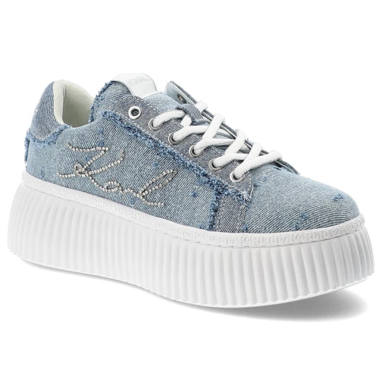 Zdjęcie produktu Niebieskie Sneakersy Karl Lagerfeld Modne Obuwie Damskie