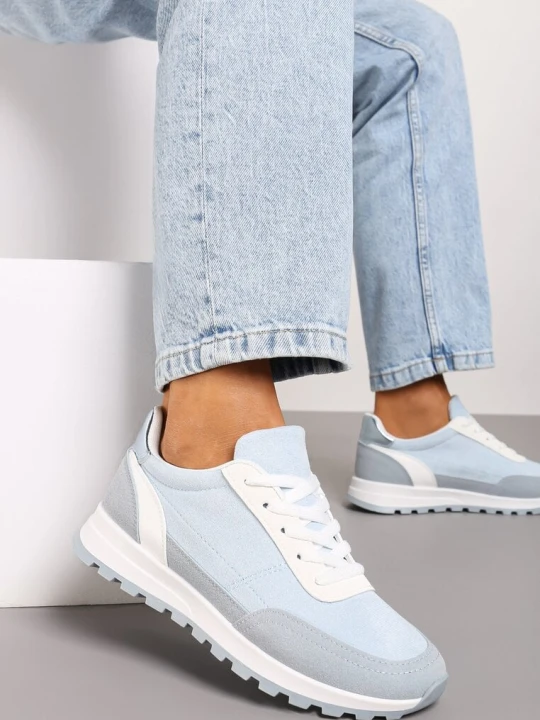 Zdjęcie produktu Niebieskie Sneakersy Sznurowane Egrania