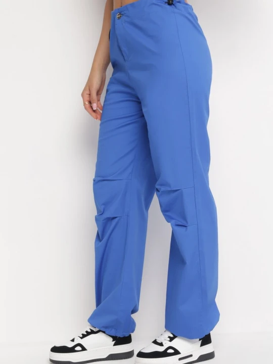 Zdjęcie produktu Niebieskie Szerokie Spodnie ze Stoperami Dalfo Elsa.m By May