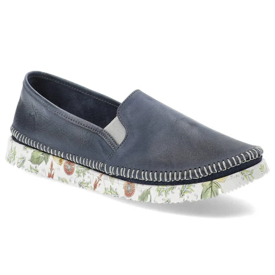 Zdjęcie produktu Niebieskie Wygodne Półbuty Maciejka Modne Buty Damskie