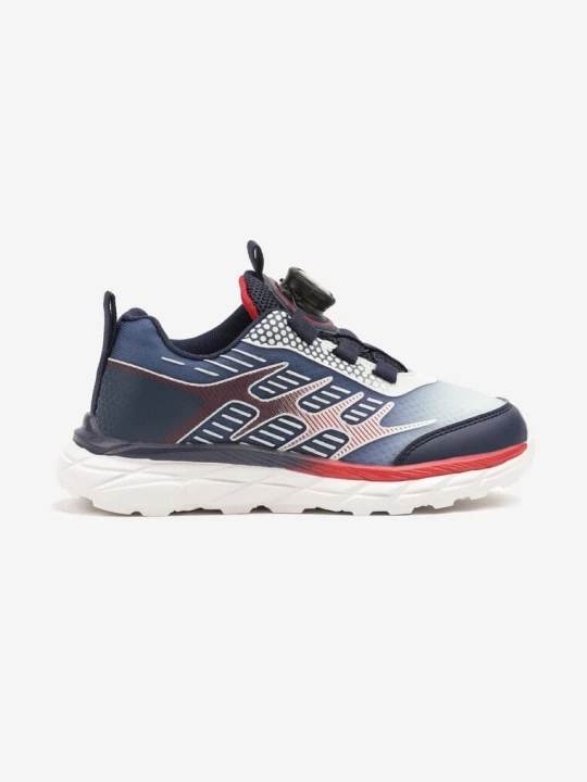 Zdjęcie produktu Niebiesko-Czerwone Buty Sportowe Sneakersy z Geometrycznym Wzorem Ulielis Bacio&bacio Kids