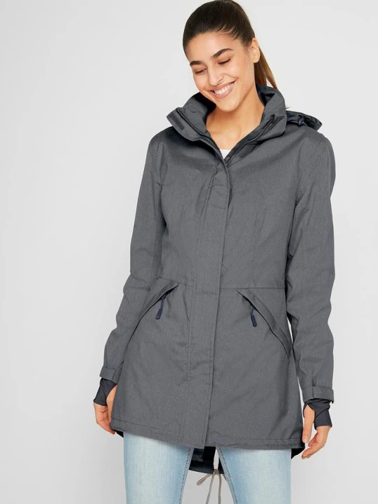 Zdjęcie produktu Nieprzemakalna parka BonPrix szary