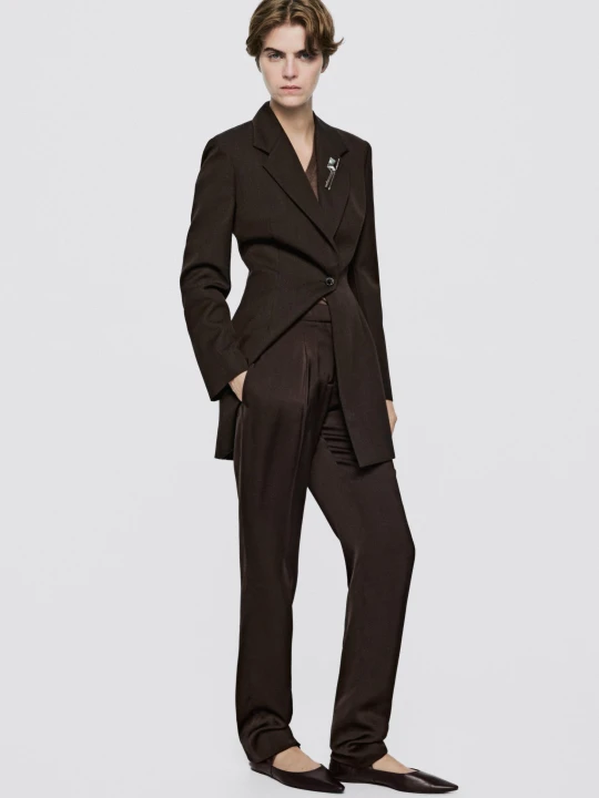 Zdjęcie produktu Nieregularna Broszka – Limited Edition - Srebrny - Massimo Dutti - Female