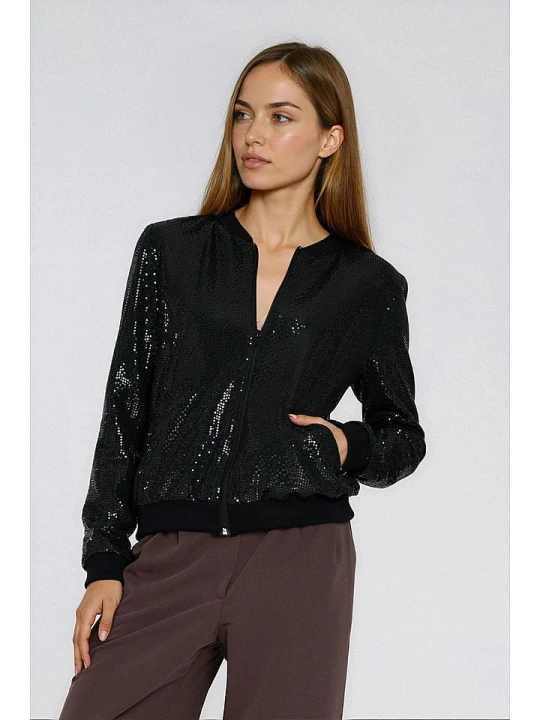 Zdjęcie produktu Nife Bluza w kolorze czarnym rozmiar: 42