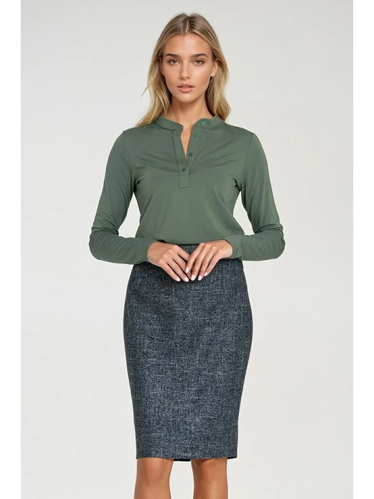Zdjęcie produktu Nife Bluzka w kolorze khaki rozmiar: 36